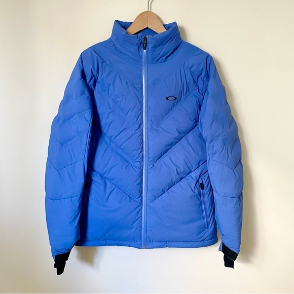 Oakley Women's Snow Down Jacket Light Blue Size Medium - Picture 1 of 10